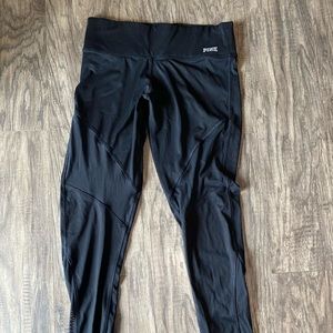 Full length leggings with mesh detail